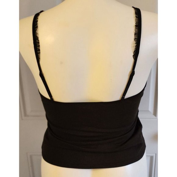 Susan Lucci Women's Sleeveless Ruffle Camisole Top Embroidered "Santa Baby" Sz L - Picture 6 of 10